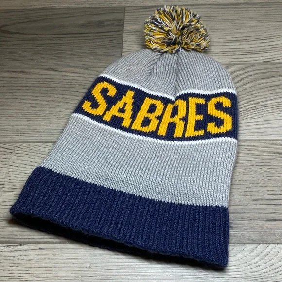 2 Buffalo Sabres NHL New Era Winter Hats Adult One Size Beanie Caps - Two Set - Picture 10 of 12